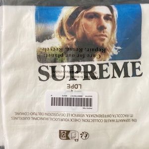 White Supreme Medium Kurt Cobain T-shirt. BNWT